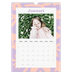 Fotokalender A4 Enkel (20 x 30 cm) — Färgglada mönster [Januari]