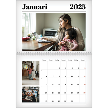Fotokalender A3 Klassisk — Tidningsstil