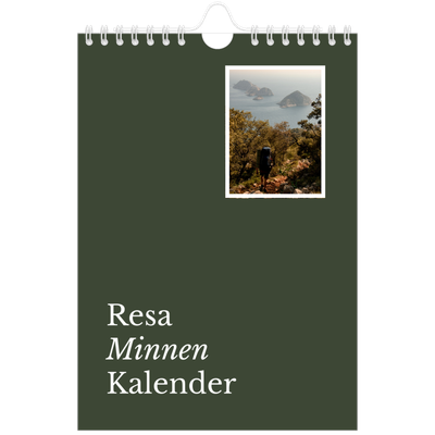 Fotokalender A5 Enkel — Redaktionell Jord [omslag]