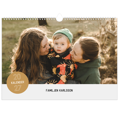 Fotokalender A3 Enkel — Fotoklistermärke [omslag]