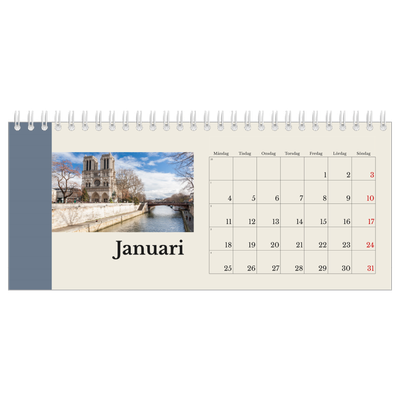 Skrivbordskalendrar — Världens sevärdheter [Januari]