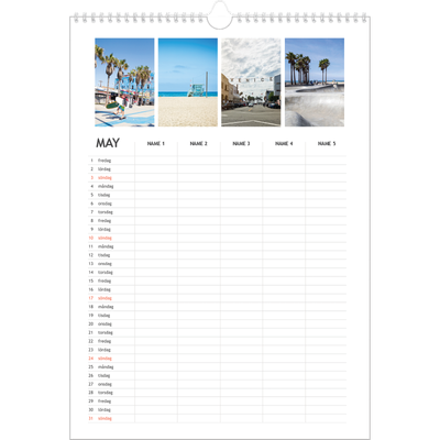 A3 Familjeplanerare — Enkel planerare - Familj på 5 [omslag]