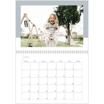Fotokalender A3 Klassisk — Kalender i naturfärger