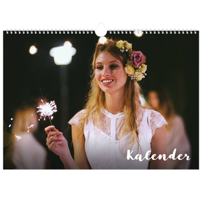 Fotokalender A3 Enkel — Handskrift på bilden [omslag]
