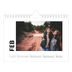 Fotokalender A5 Enkel — Vit kalender [Februari]