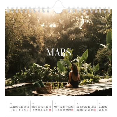 Årskalender kvadratisk — Oändlig flykt [Mars]