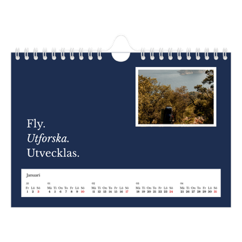 Fotokalender A5 Enkel — Redaktionell Jord