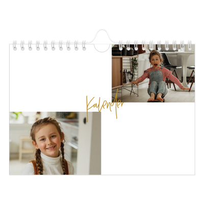 Fotokalender A5 Enkel — Guldstift [omslag]