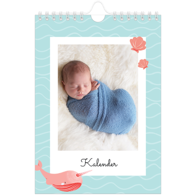 Fotokalender A5 Enkel — Söta djur [omslag]