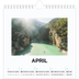 Årskalender kvadratisk — Enkel bild [April]