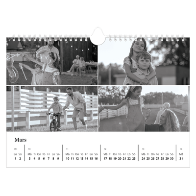 Fotokalender A4 Enkel — Bilder i fokus [Mars]