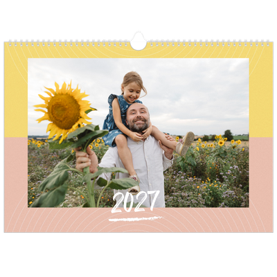 Fotokalender A3 Enkel — Färg och mönster [omslag]