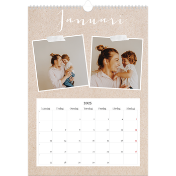Fotokalender A3 Enkel — Scrapbook kalender
