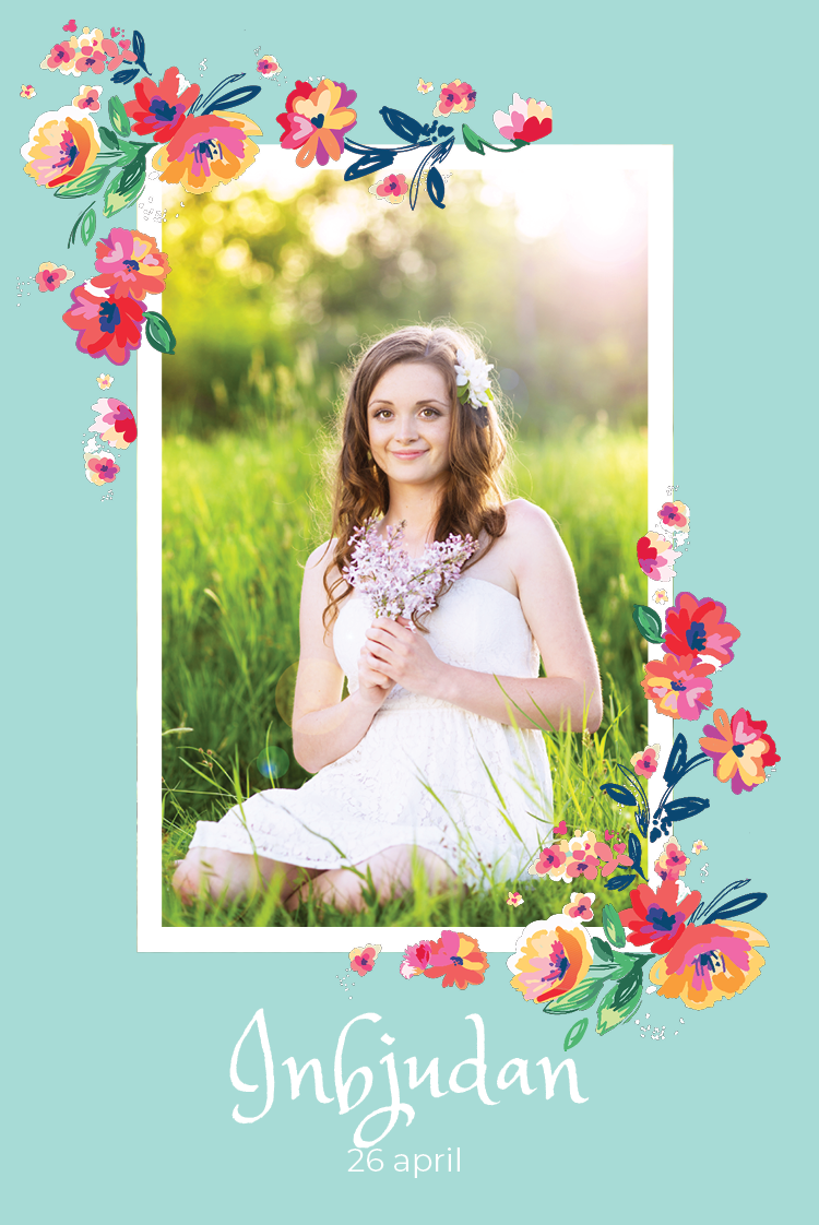 Inbjudningar — Vackra blommor