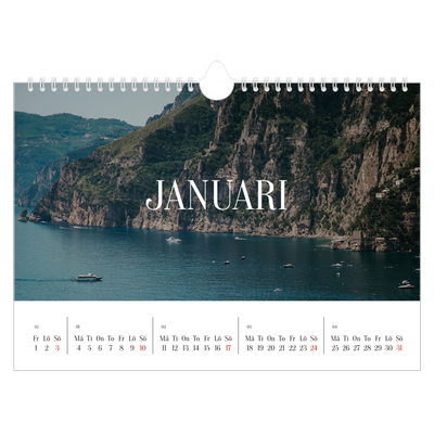 Fotokalender A4 Enkel — Oändlig flykt [Januari]