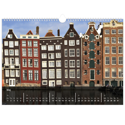 Fotokalender A3 Enkel — Transparent kalender [omslag]