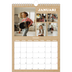 Fotokalender A4 Enkel (20 x 30 cm) — Magasinstil [Januari]