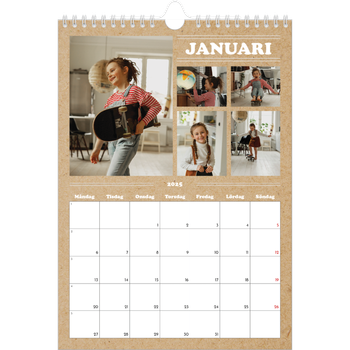 Fotokalender A4 Enkel — Magasinstil