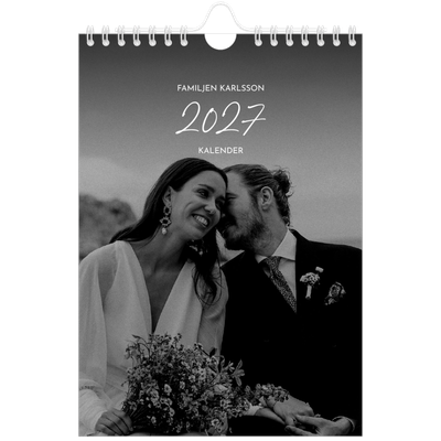 Fotokalender A5 Enkel — Elegant skrift [omslag]