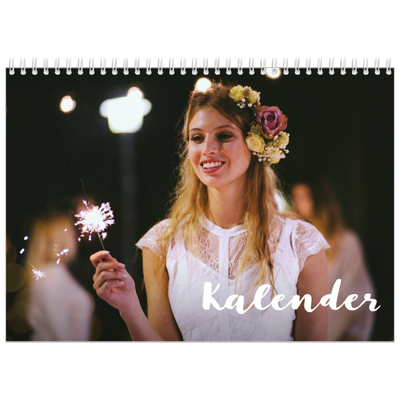 Fotokalender A3 Klassisk (30 x 40 cm) — Handskrift på bilden [omslag]