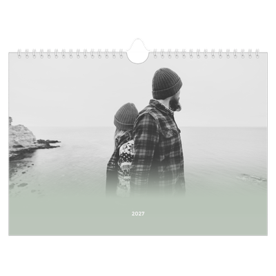 Fotokalender A4 Enkel — Grön dimma [omslag]