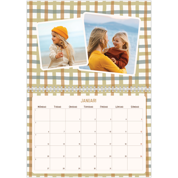Fotokalender A3 Klassisk — Retro mönster
