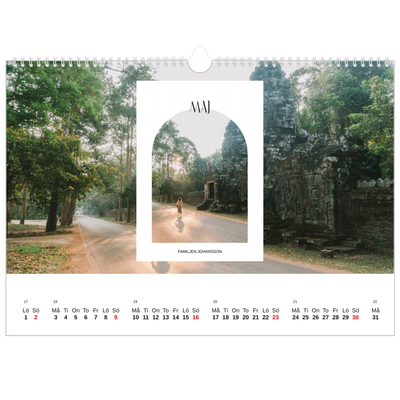 Fotokalender A3 Enkel — Det öppna valvet [Maj]