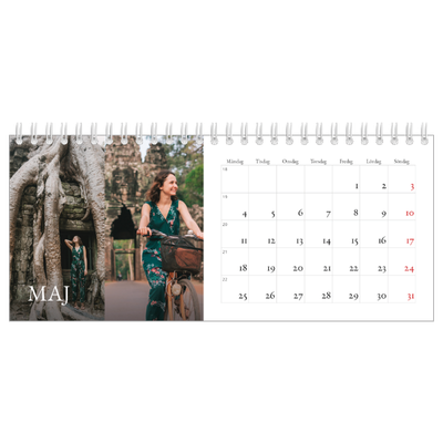 Skrivbordskalendrar — Enkel serif-teckensnitt [omslag]