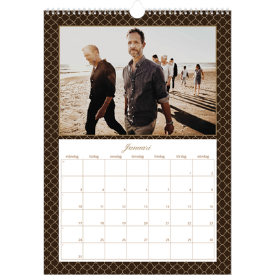 A3 Årskalender — Geometriskt mönster [Januari]