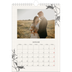 Fotokalender A4 Enkel (20 x 30 cm) — Bläck & murgröna [Januari]