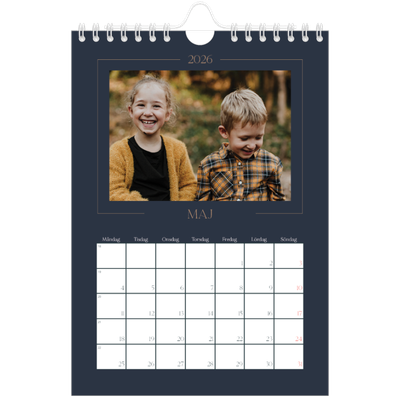 Fotokalender A5 Enkel — Preussisk blå [omslag]