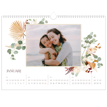 Fotokalender A3 Enkel — Bohemisk stil