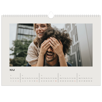 Fotokalender A3 Enkel — Simpel och modernt [omslag]