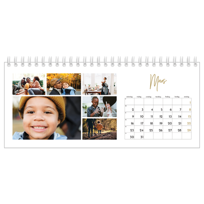 Skrivbordskalendrar — Handskriven månad [Mars]