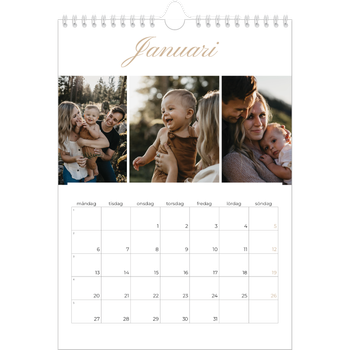 Fotokalender A4 Enkel — Fotolister