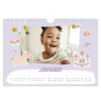 Fotokalender A4 Enkel — Magisk regnbåge