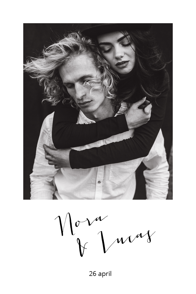 Inbjudningar — Svart och vit