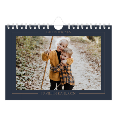 Fotokalender A5 Enkel — Preussisk blå [omslag]