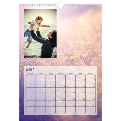 A3 Årskalender — Tillbaka till naturen [Mars]