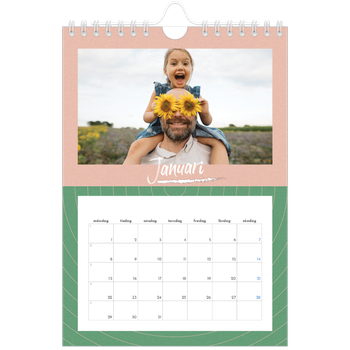 Fotokalender A5 Enkel — Färg och mönster