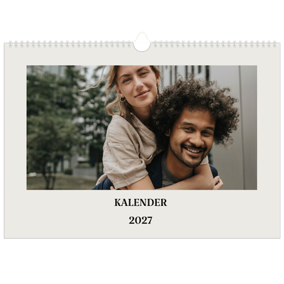 Fotokalender A3 Enkel — Simpel och modernt [omslag]