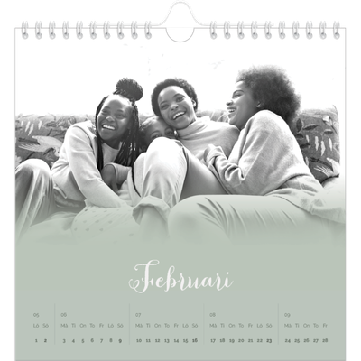 Årskalender kvadratisk — Grön dimma [Februari]