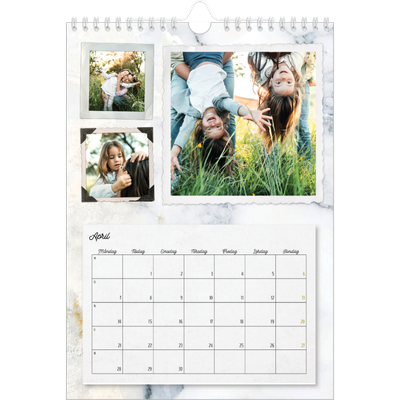 Fotokalender A4 Enkel (20 x 30 cm) — Bildsamling [April]