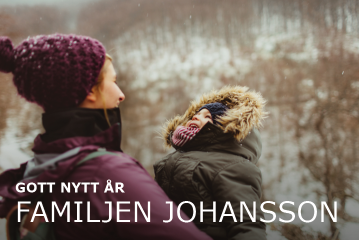 Fotokort — Enkel jultext