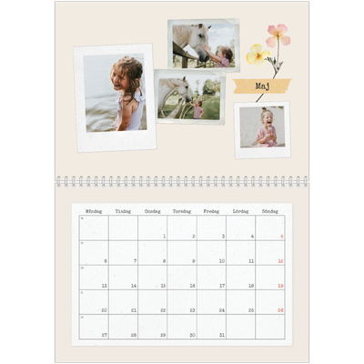 Fotokalender A3 Klassisk (30 x 40 cm) — Retro scrapbooking [omslag]