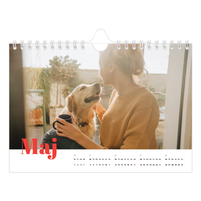 Fotokalender A5 Enkel — Storslaget år [omslag]