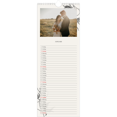 Fotokalender Smal  — Bläck & murgröna [Januari]