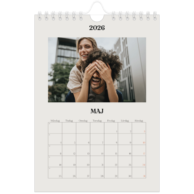 Fotokalender A5 Enkel — Simpel och modernt [omslag]
