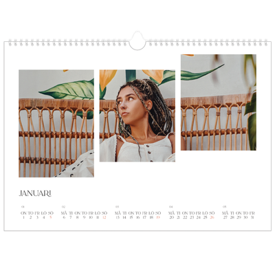 Fotokalender A3 Enkel — Resemosaiker [Januari]