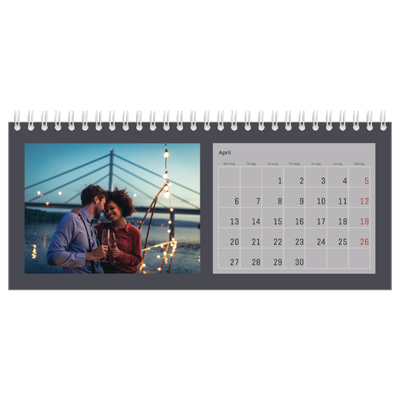 Skrivbordskalendrar — Snygga färger [April]